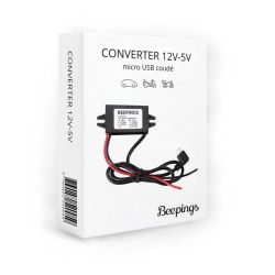 Andorra-Beepings Zen Converter 12V To 5V Angled Micro USB
