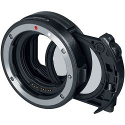 Andorra-Canon Drop-In Filter Mount Adapter EF to EOS R with Drop-In Circular Polarizing Filter A