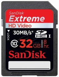 Andorra-Sandisk SDHC Extreme 32GB HD Video 30MB/s 200x class10