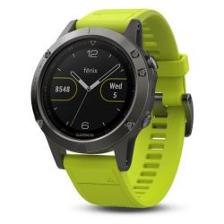 Andorra-Garmin Fenix 5 Slate Gray with Amp Yellow Band