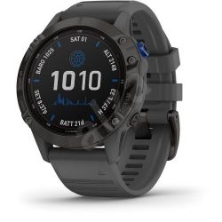 Andorra-Garmin Fenix 6 Pro Solar Edition Black with Slate Gray Band 47mm