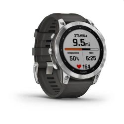 Andorra-Garmin Fenix 7 Standard Edition Silver with Graphite Band 47mm