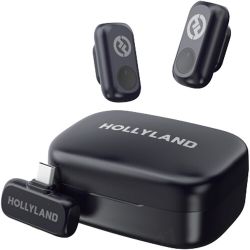 Andorra-Hollyland Lark A1 Duo Black (with USB-C RX & Charging Case)