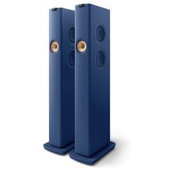 Andorra-Kef LS60 Wireless Floorstanding Speakers Royal Blue