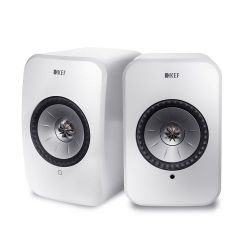 Andorra-Kef LSX Wireless HiFi Speakers Gloss White