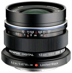Andorra-Olympus M.Zuiko Digital ED 12mm 1:2.0 Limited Edition Black