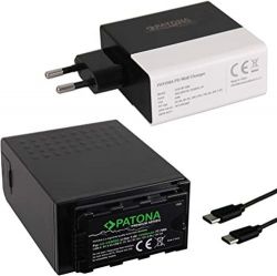 Andorra-Patona Premium Battery Panasonic AG-VBR89G with USB-C/ USB-ports+PD-Charger USB-C/USB