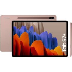 Andorra-Samsung Galaxy Tab S7+ 12.4 8GB Ram+256GB 5G SM-T975 Mystic Bronze+16GB