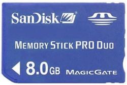 Andorra-Sandisk MemoryStick Produo 8GB
