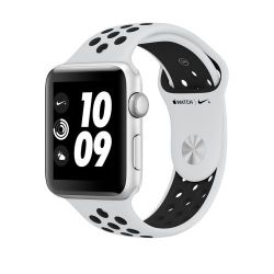Andorra-Apple Watch Nike+ Series 3 Sport Silver Aluminum Pure Platinum/Black Nike Band 42mm