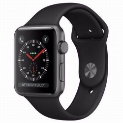 Andorra-Apple Watch Series 3 GPS Space Gray Aluminium Case with Gray Sport Band 38mm