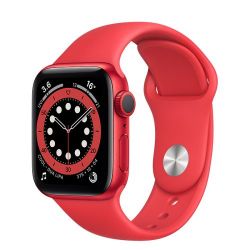 Andorra-Apple Watch Series 6 GPS (Product) Red Aluminum Case Red Sport Band 44mm