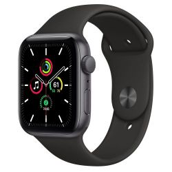 Andorra-Apple Watch SE GPS Midnight Aluminum Case Black Sport Band 40mm