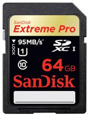 Andorra-Sandisk SDHC/SDXC UHS-I Extreme Pro 64GB 95MB/S