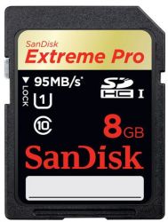 Andorra-Sandisk SDHC/SDXC UHS-I Extreme Pro 8GB 95MB/S