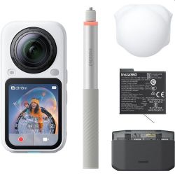 Andorra-Insta360 X6 Essentials Bundle Artic White+32GB