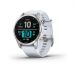 Andorra-Garmin Fenix 7S Standard Edition Silver with Whitestone Band 42mm