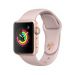 Andorra-Apple Watch Series 3 GPS Gold Pink Aluminium Case with Sand Sport Band 38mm
