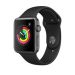 Andorra-Apple Watch Series 3 Space Gray Aluminum Case with Black Sport Band 42mm