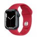 Andorra-Apple Watch Series 7 GPS Midnight Aluminum Case with (Product) Red Sport Band 41mm