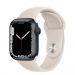 Andorra-Apple Watch Series 7 GPS Midnight Aluminum Case with Starlight Sport Band 45mm