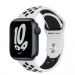 Andorra-Apple Watch Nike Series 7 GPS+Cellular Midnight Aluminum Case with Nike Pure Platinum Black Sport Band 45mm