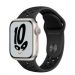 Andorra-Apple Watch Nike Series 7 GPS Starlight Aluminum Case with Nike Pure Anthracite Black Sport Band 45mm