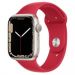 Andorra-Apple Watch Series 7 GPS+Cellular Starlight Aluminum Case with (Product) Red Sport Band 41mm